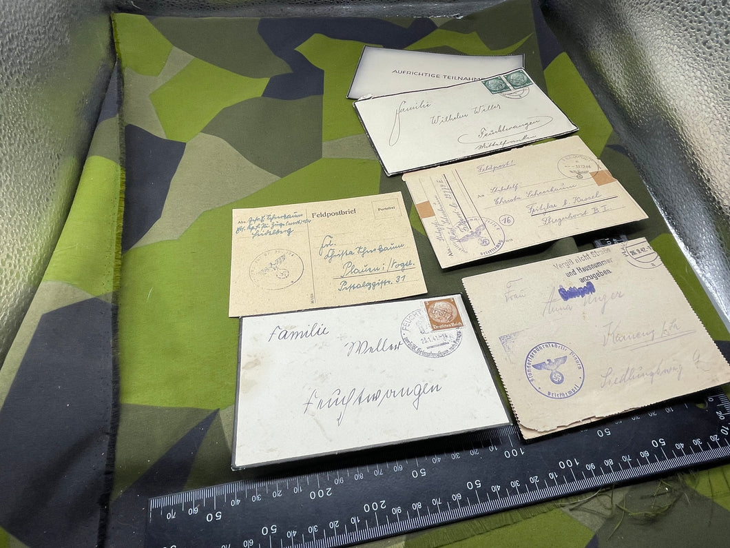 Original WW2 German Army Field Post Letters in Envelopes 