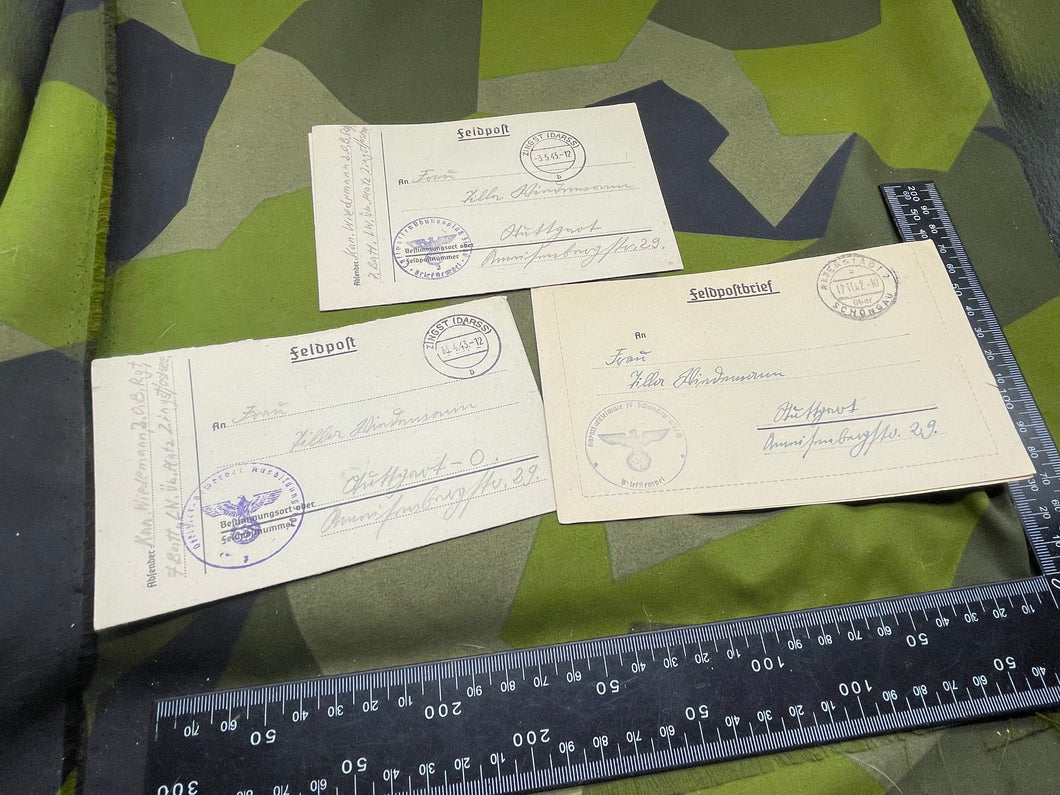 Original WW2 German Army Field Post Letters in Envelopes 