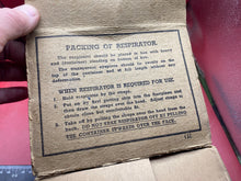 Lade das Bild in den Galerie-Viewer, Original British Civilian Gas Mask Cardboard Carrying Box
