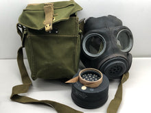 Load image into Gallery viewer, Original WW2 British Army Assault Gas Mask Set
