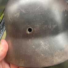 Load image into Gallery viewer, Original WW2 German Luftwaffe Double Decal Helmet - M35 Early Blue
