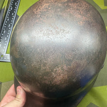 Load image into Gallery viewer, Original WW2 German Luftwaffe Double Decal Helmet - M35 Early Blue
