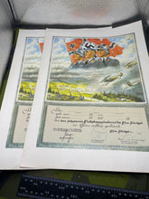 Charger l&#39;image dans la galerie, Interesting Pair of WW2 German Flak Battery Presentation Award Documents 
