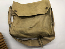 Load image into Gallery viewer, Original WW2 British Army GSR Gas Mask &amp; Bag Set
