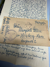 Load image into Gallery viewer, Original WW2 German Army Feld Post Letters to Germany from a Soldier
