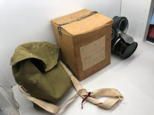 Load image into Gallery viewer, Original WW2 British Home Front ARP Warden Gas Mask - Bag &amp; Issue Box
