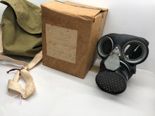 Load image into Gallery viewer, Original WW2 British Home Front ARP Warden Gas Mask - Bag &amp; Issue Box
