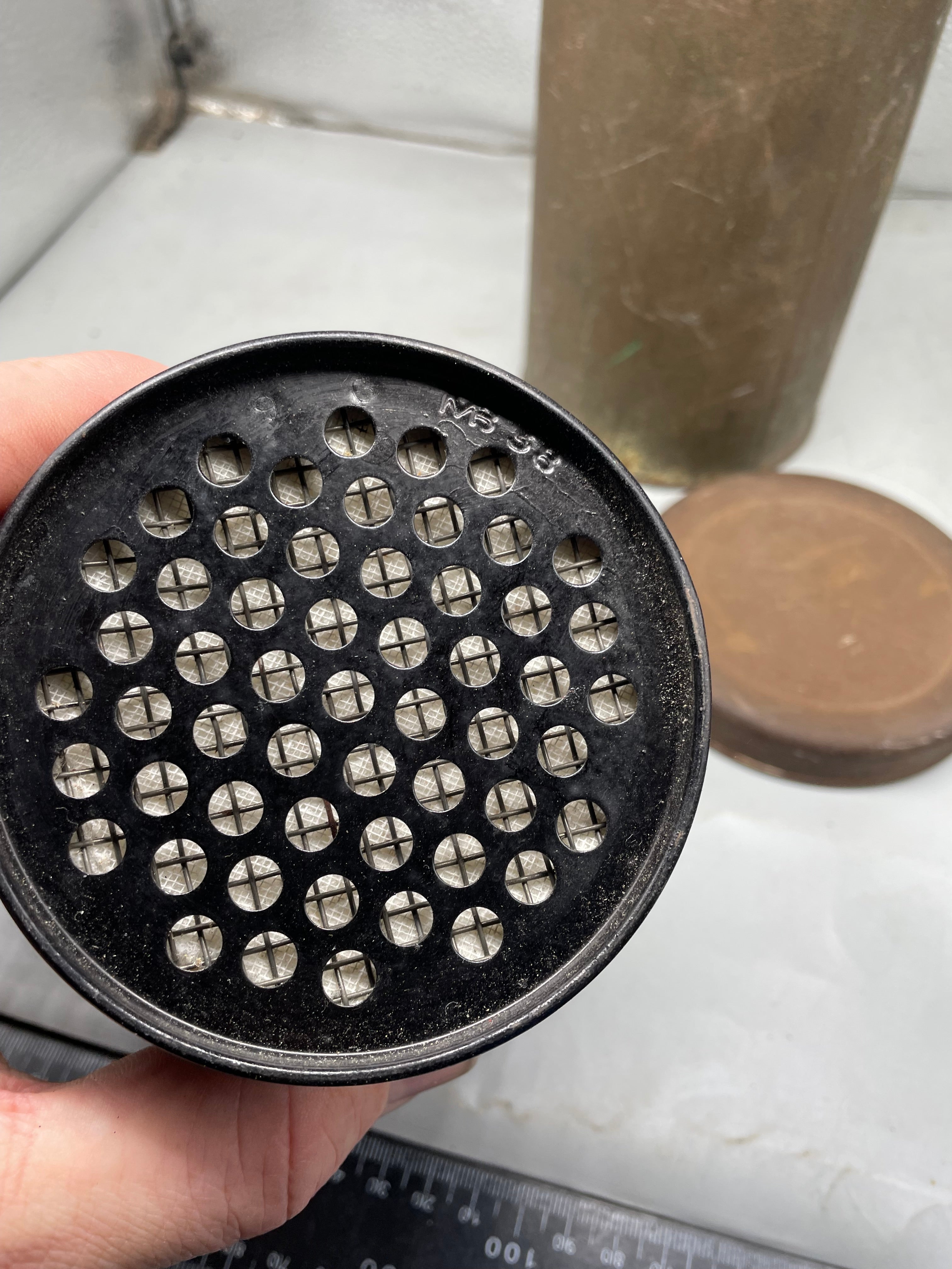 WW2 British Civilian Gas Mask in Private Purchase Carrying Tin - The Militaria Shop