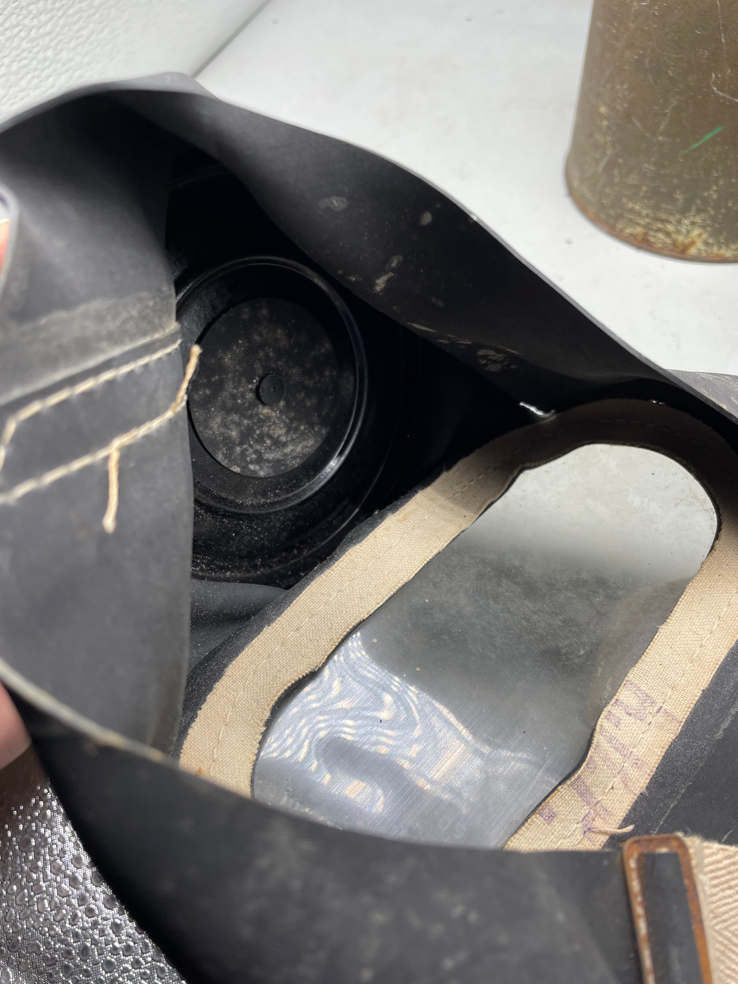 WW2 British Civilian Gas Mask in Private Purchase Carrying Tin - The Militaria Shop