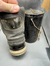 Charger l'image dans la galerie, WW2 British Civilian Gas Mask in Private Purchase Carrying Tin
