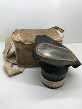 Load image into Gallery viewer, Original WW2 British Home Front Civilian Gas Mask in Issue Box &amp; Cover
