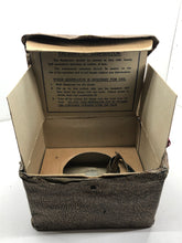 Lade das Bild in den Galerie-Viewer, Original WW2 British Home Front Civilian Gas Mask in Issue Box &amp; Cover
