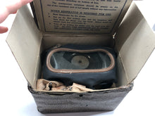 Load image into Gallery viewer, Original WW2 British Home Front Civilian Gas Mask in Issue Box &amp; Cover
