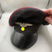 Load image into Gallery viewer, German Army Peaked Dress Cap - Ideal for Reenactment - Size 59cm - The Militaria Shop
