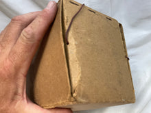 Load image into Gallery viewer, Original British Civilian Gas Mask in Cardboard Carrying Box with Belfast Label
