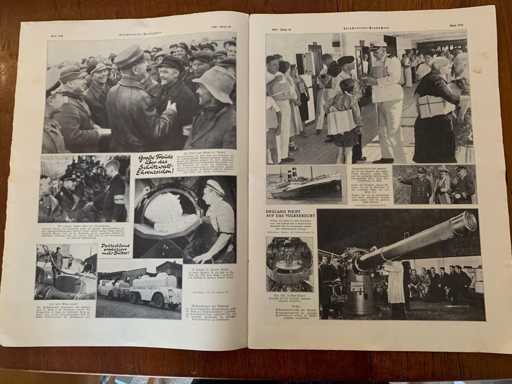 JB Juustrierter Beobachter NSDAP Magazine Original WW2 German - 7th December 1939 - The Militaria Shop
