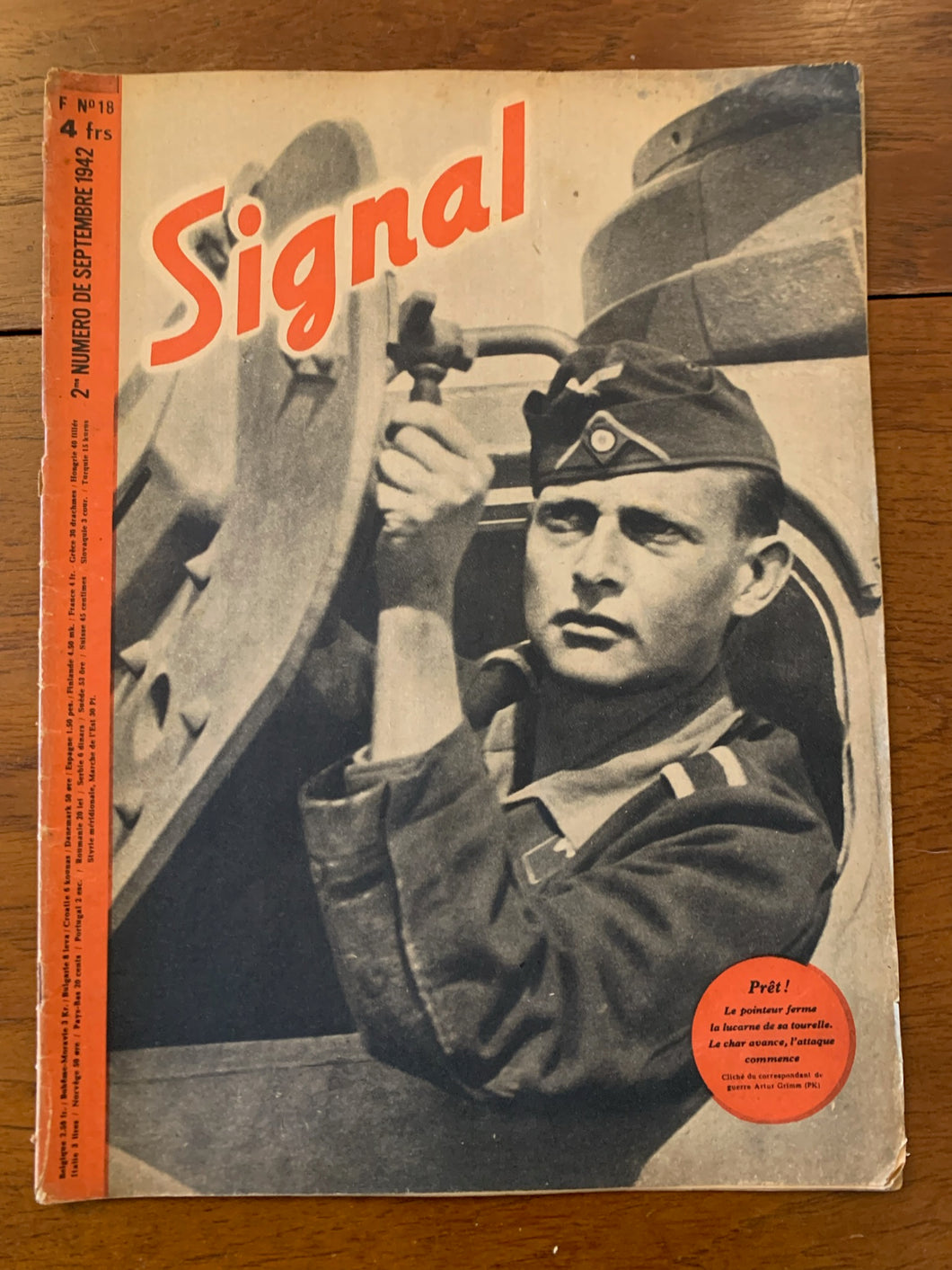 Original German Army WW2 Propaganda Signal Magazine - September 1942