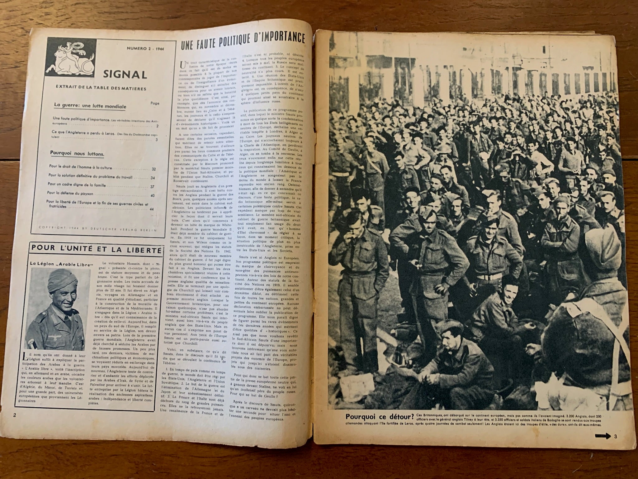 Original German Army WW2 Propaganda Signal Magazine - No.2 1944 - The Militaria Shop