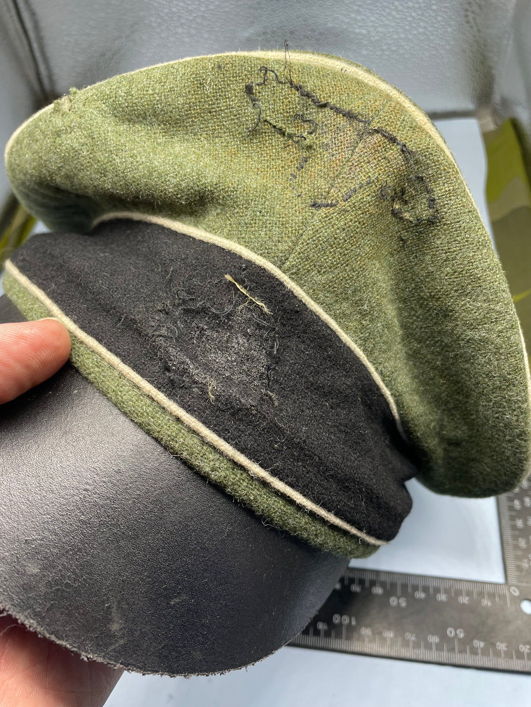 Reproduction Waffen SS Crusher Cap - Insignia Removed