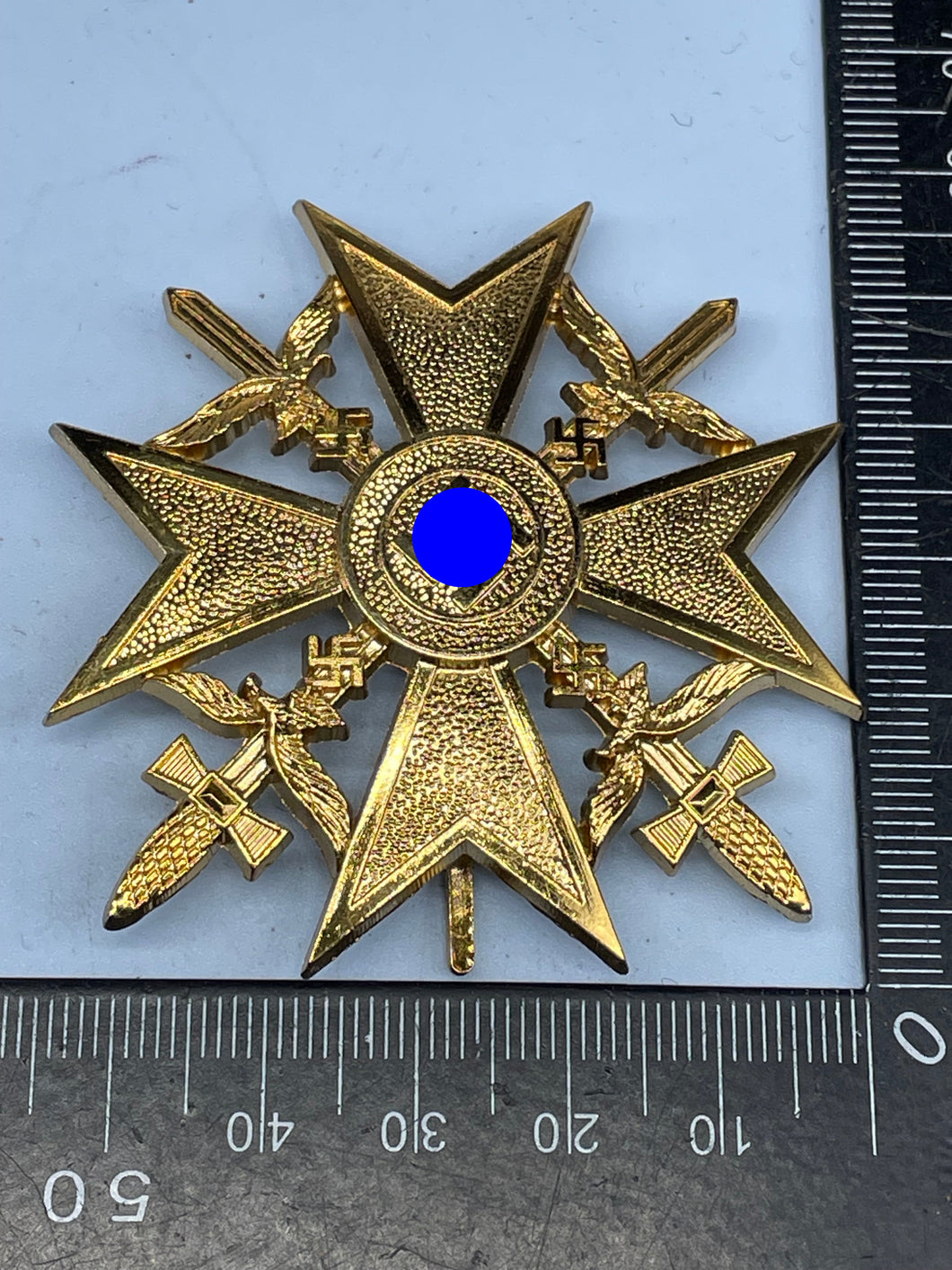 WW2 German Spanish Cross in Gold