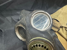 Load image into Gallery viewer, Original WW2 British Army 1941 Dated Long Hose Gas Mask Set
