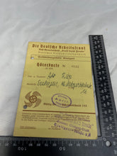 Charger l'image dans la galerie, Original Piece of WW2 German Paperwork with Stamps etc

