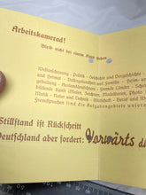 Charger l'image dans la galerie, Original Piece of WW2 German Paperwork with Stamps etc
