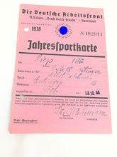 Load image into Gallery viewer, Original Piece of WW2 German Paperwork with Stamps etc
