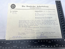 Load image into Gallery viewer, Original Piece of WW2 German Paperwork with Stamps etc
