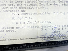 Load image into Gallery viewer, Original Piece of WW2 German Paperwork with Stamps etc
