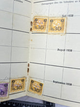 Load image into Gallery viewer, Original Piece of WW2 German Paperwork with Stamps etc

