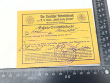 Lade das Bild in den Galerie-Viewer, Original Piece of WW2 German Paperwork with Stamps etc
