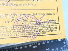 Lade das Bild in den Galerie-Viewer, Original Piece of WW2 German Paperwork with Stamps etc
