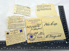 Load image into Gallery viewer, Original Piece of WW2 German Paperwork with Stamps etc
