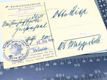 Load image into Gallery viewer, Original Piece of WW2 German Paperwork with Stamps etc
