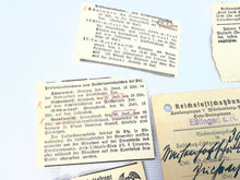 Load image into Gallery viewer, Original Piece of WW2 German Paperwork with Stamps etc
