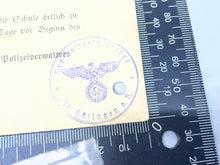 Load image into Gallery viewer, Original Piece of WW2 German Paperwork with Stamps etc
