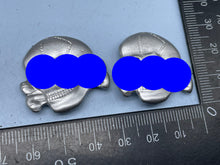 Load image into Gallery viewer, Pair of WW2 German SS Cap Skull Badges - Reproduction - The Militaria Shop
