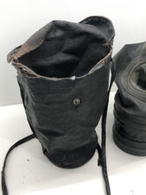 Lade das Bild in den Galerie-Viewer, Original WW2 British Home Front Civilian Gas Mask In Leatherette Case
