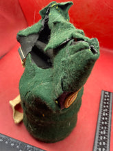 Load image into Gallery viewer, Stange Green Felt Covered WW2 British Civilian Gas Mask
