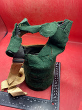 Load image into Gallery viewer, Stange Green Felt Covered WW2 British Civilian Gas Mask
