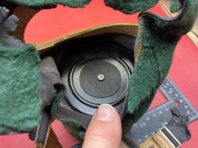 Load image into Gallery viewer, Stange Green Felt Covered WW2 British Civilian Gas Mask
