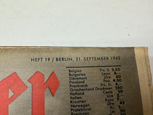 Load image into Gallery viewer, Original WW2 German Army Der Adler Propaganda Magazine - 21st September 1943
