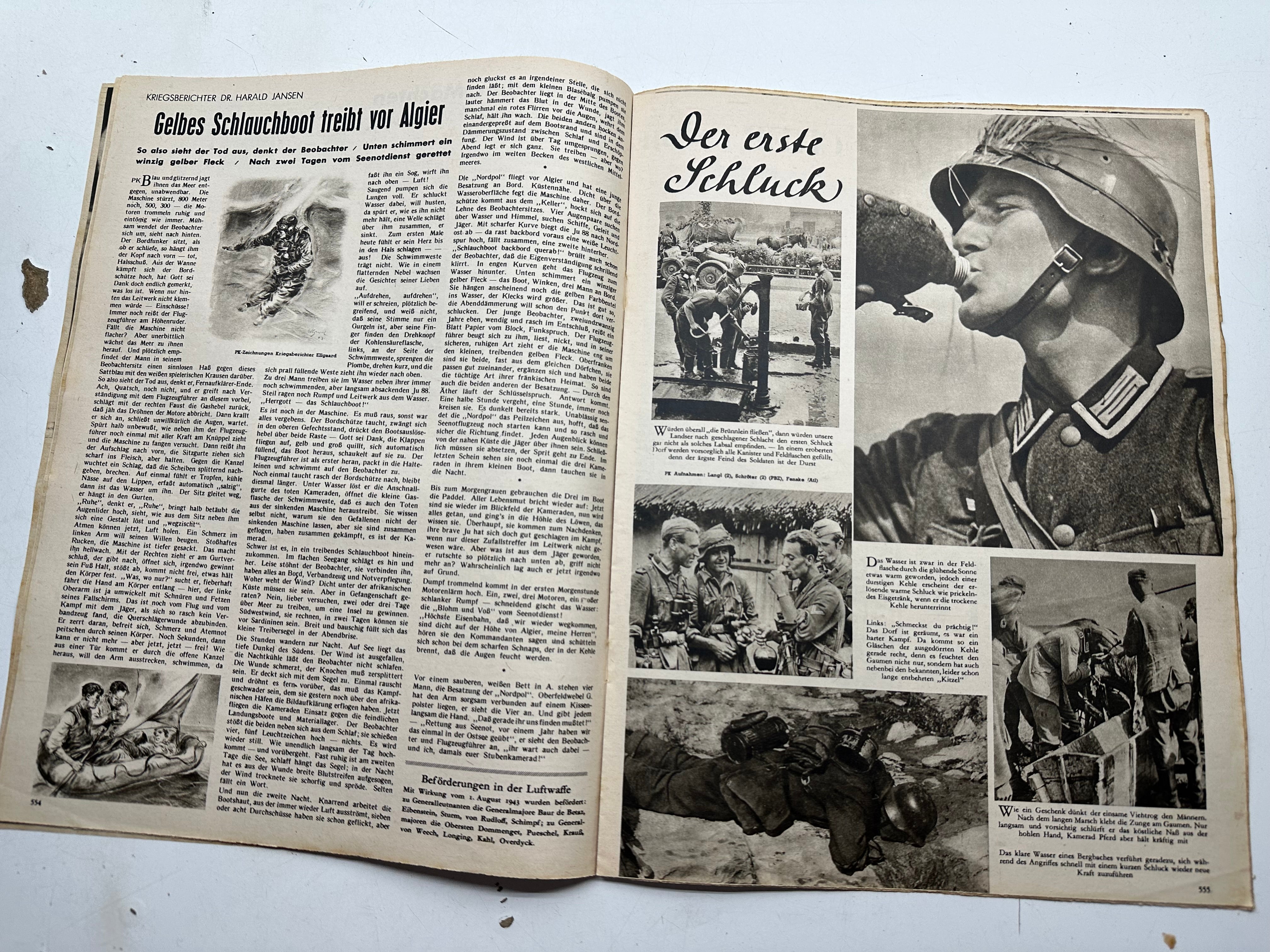 Original WW2 German Army Der Adler Propaganda Magazine - 7th September 1943 - The Militaria Shop