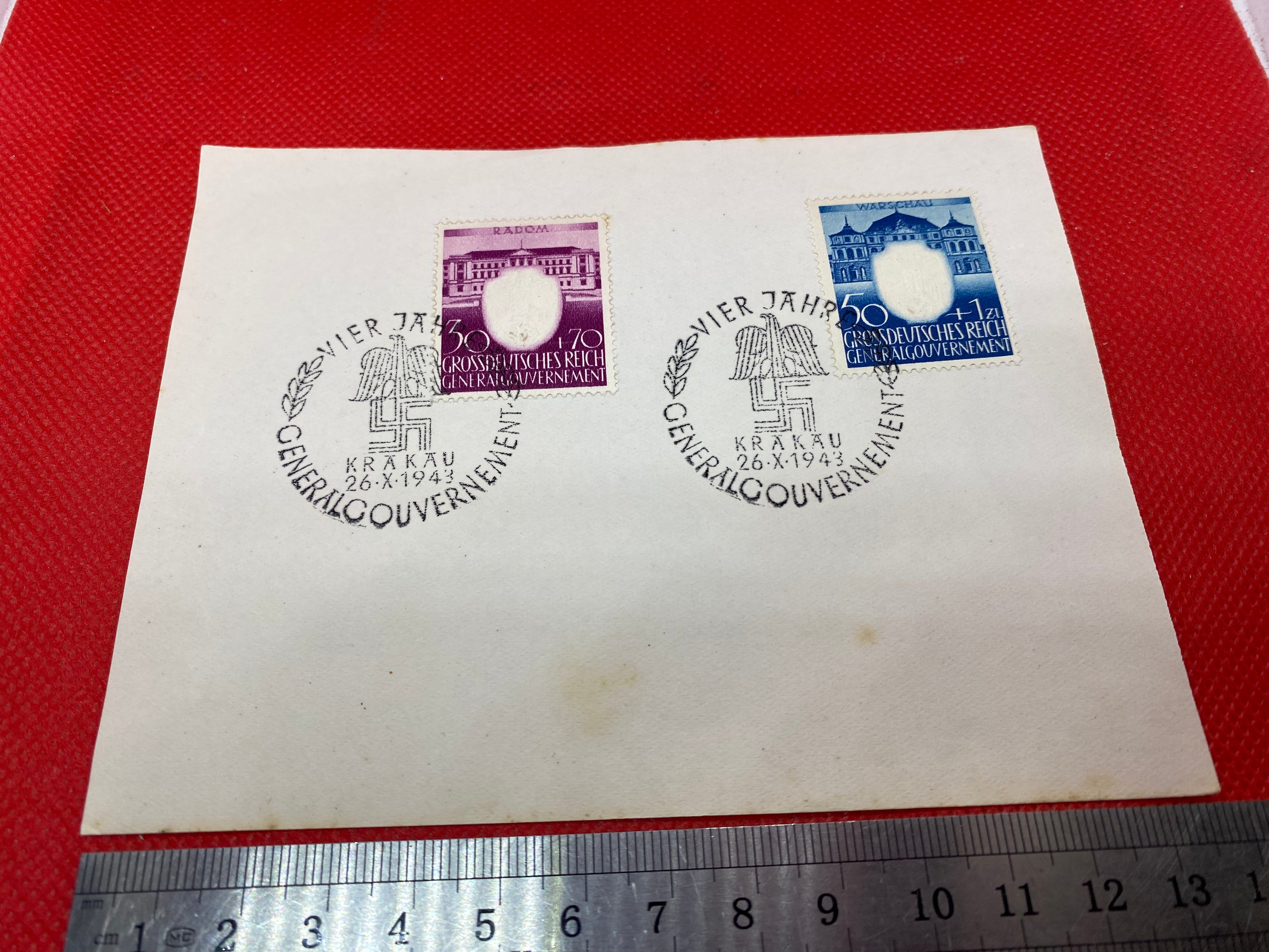 Original 1943 Dated Post Card - Special Edition Issued for Hitler's Birthday - The Militaria Shop