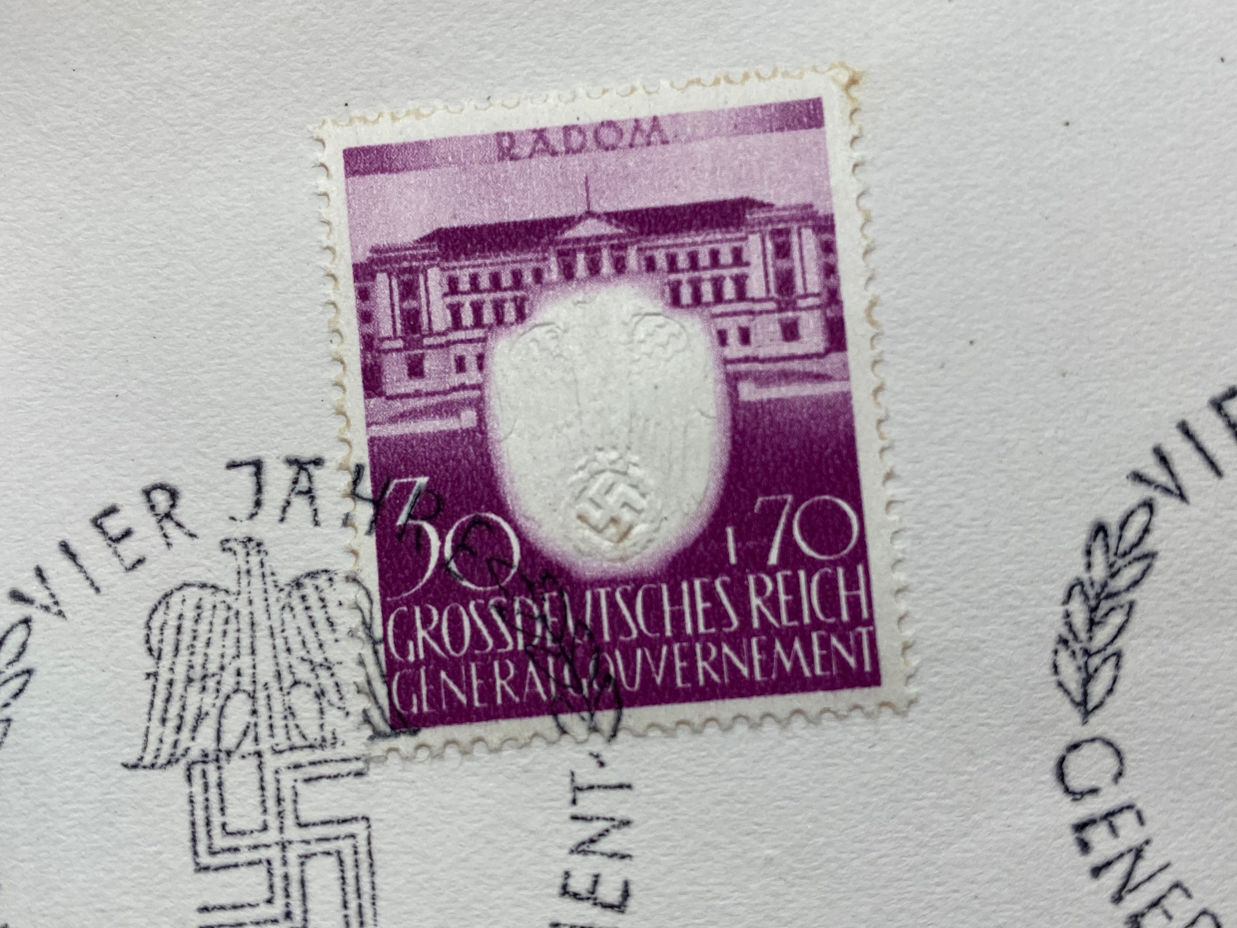 Original 1943 Dated Post Card - Special Edition Issued for Hitler's Birthday - The Militaria Shop