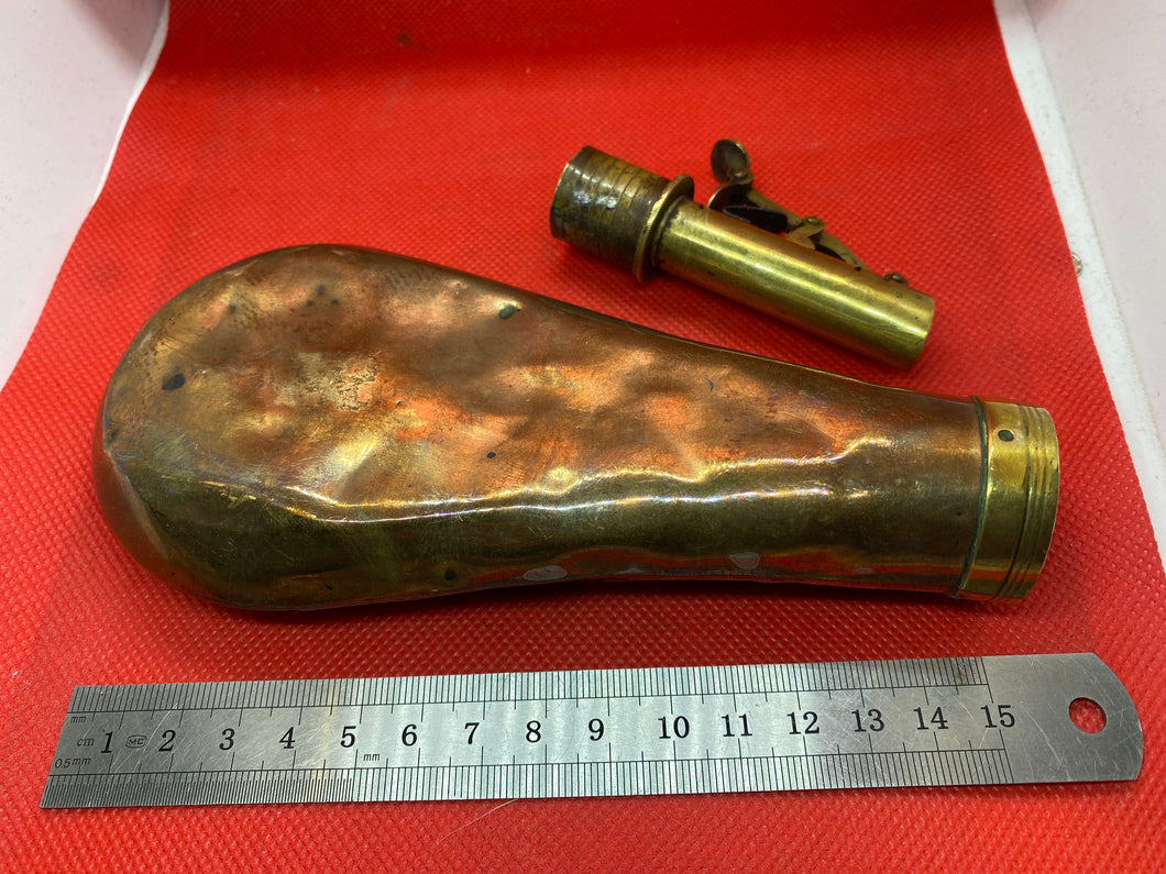 Vintage Victorian Copper Powder Flask - for Spares of Repair