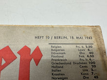 Lade das Bild in den Galerie-Viewer, Original WW2 German Army Der Adler Propaganda Magazine - 18th May 1943
