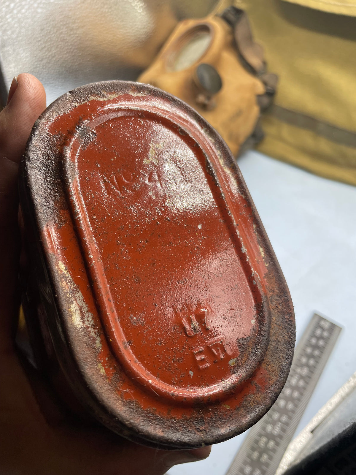 WW2 British Army T-Mic General Service Gas Mask in Bag - The Militaria Shop
