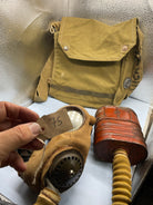 WW2 British Army T-Mic General Service Gas Mask in Bag - The Militaria Shop